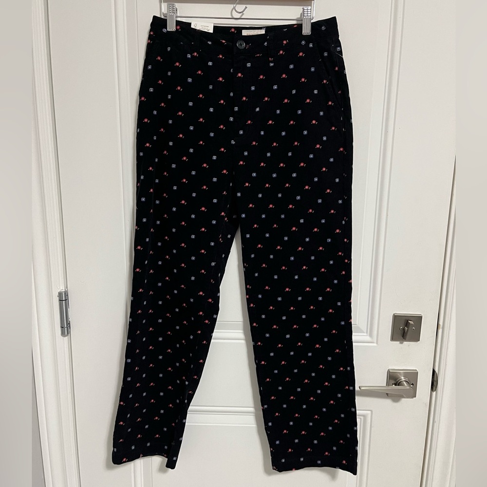 NWT - Brixton Women's Victory Corduroy High Waist Straight Leg Pants - Size 27